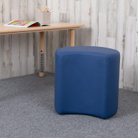 Flash Furniture ZB-FT-045C-18-BLUE-GG Soft Seating Collaborative Moon for Classrooms and Common Spaces - 18